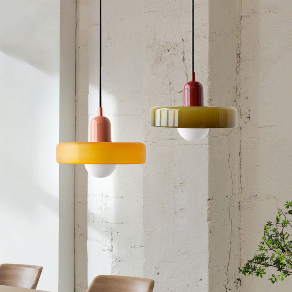 Suspension Bauhaus - Lampe Moderne en Verre, Design Élégant et Fonctionnel