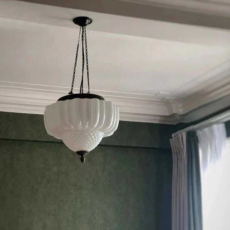 Suspension Minimaliste Blanche Moderne – Élégance Contemporaine