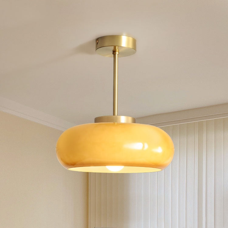 Chandelier en Verre Ambre Antique - Élégance Vintage pour Votre Intérieur