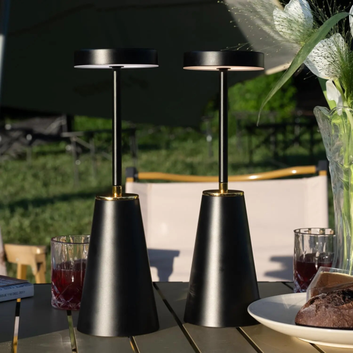 Lampe de Table LumiFlex Sans Fil - Lampe LED Dimmable avec Fonction Mémoire et Chargement USB