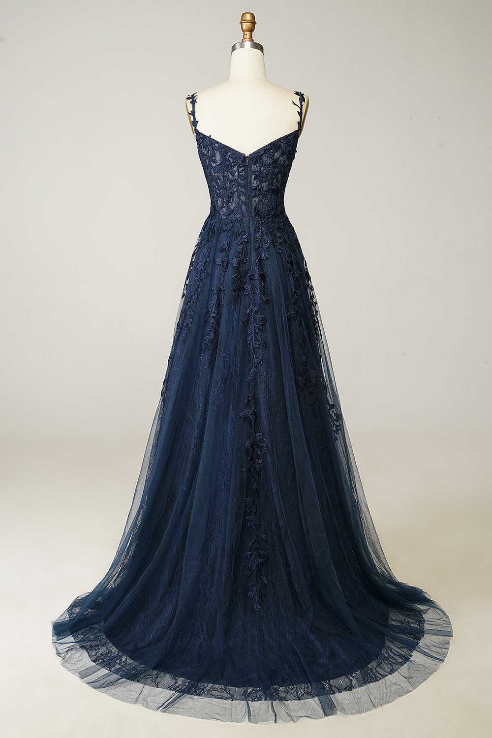 Robe de Soirée Élégance Sophie – Coupe A-Ligne, Détails Appliqués, Idéale pour Mariages et Événements Formels