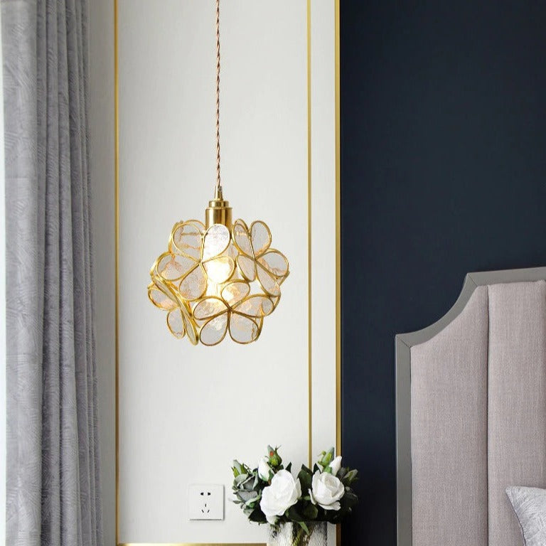 Suspension Pétale en Verre - Élégance Moderne et Design Vintage pour Votre Intérieur