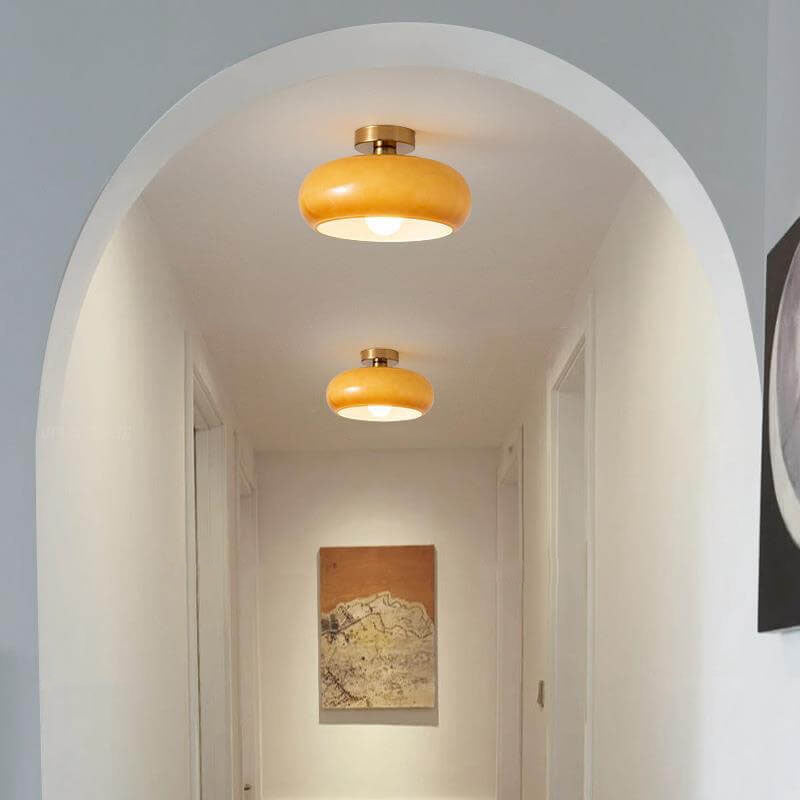 Chandelier en Verre Ambre Antique - Élégance Vintage pour Votre Intérieur