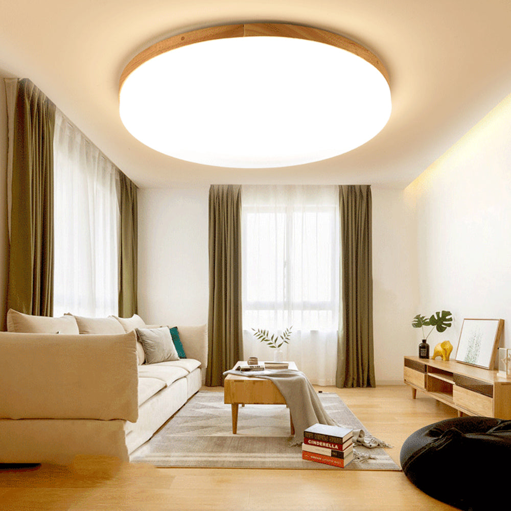 Plafonnier LED Rond Simple en Acrylique – Design Minimaliste et Économique