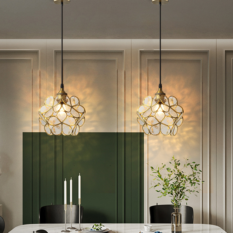 Suspension Pétale en Verre - Élégance Moderne et Design Vintage pour Votre Intérieur