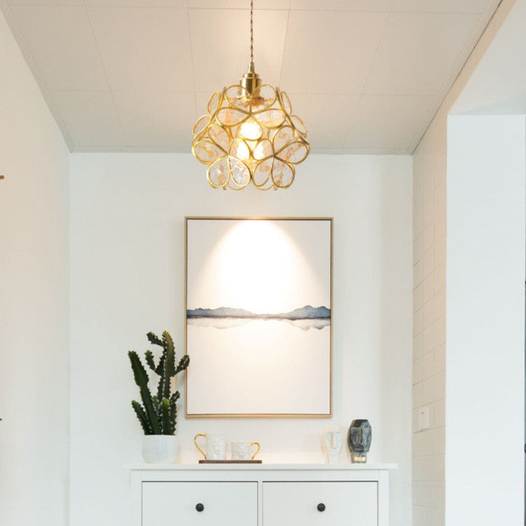 Suspension Pétale en Verre - Élégance Moderne et Design Vintage pour Votre Intérieur