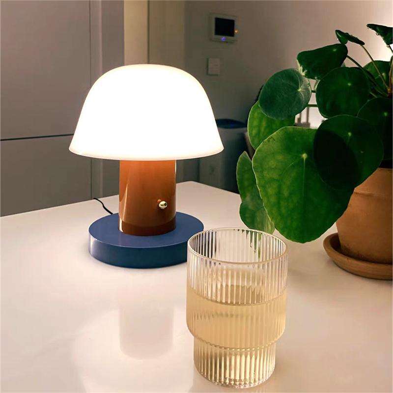 Lampe de Table Champignon LED – Design Naturel et Éclectique