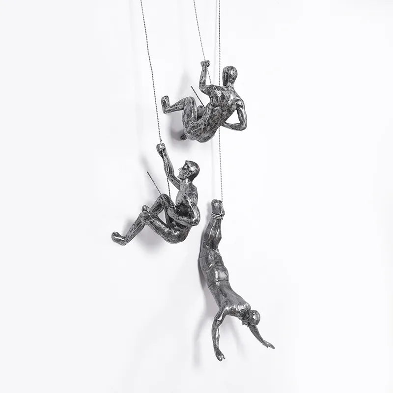 Ascendant | Ensemble de décoration murale homme grimpant créatif