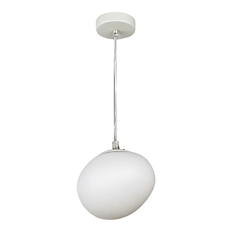LumiPebble | Suspension Élégante en Verre et Galets