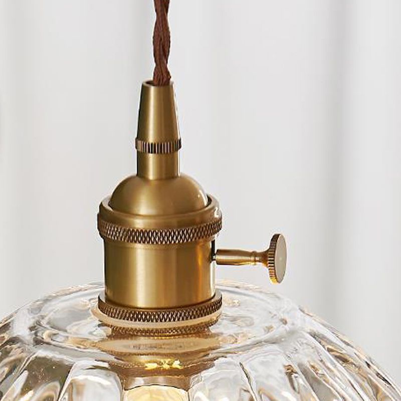 Suspension en Verre en Forme de Fleur - Lampe Pendante Élégante avec Finition en Or