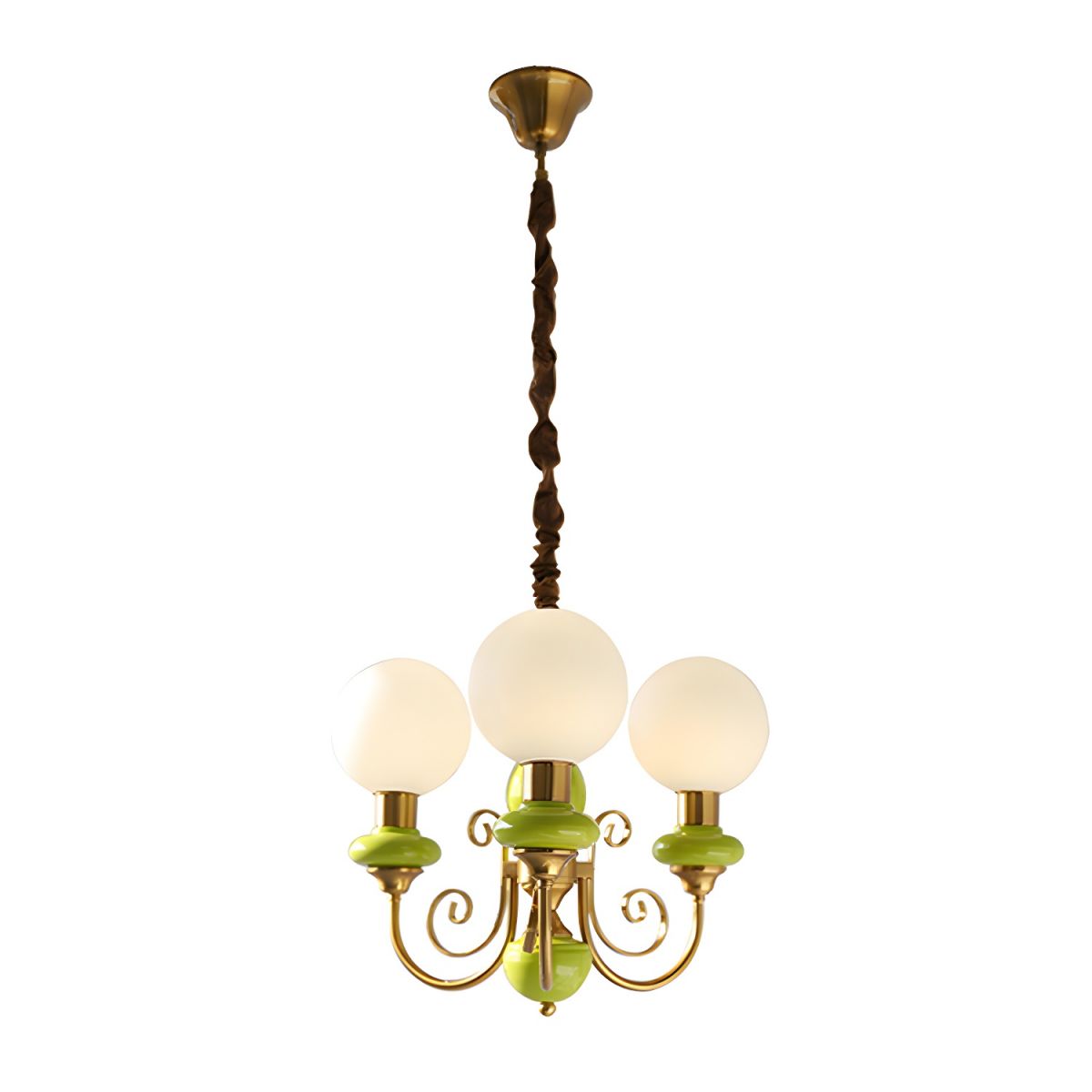 Chandelier Onyx Moderne – Luminaire Élégant en Métal et Verre pour Salon et Salle à Manger