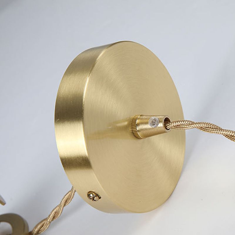 Suspension en Verre en Forme de Fleur - Lampe Pendante Élégante avec Finition en Or