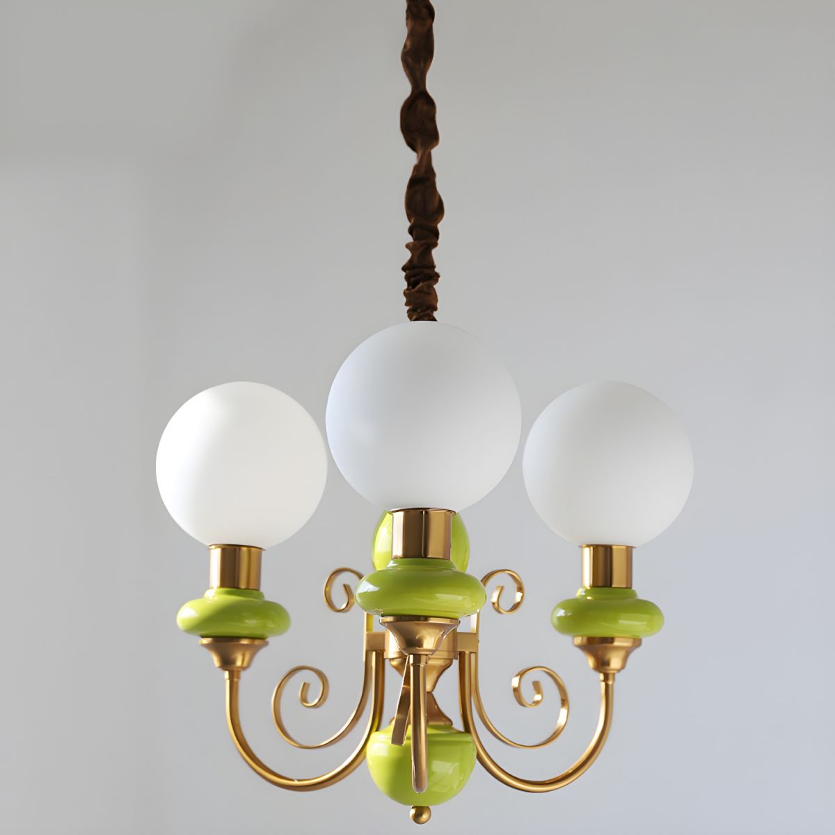 Chandelier Onyx Moderne – Luminaire Élégant en Métal et Verre pour Salon et Salle à Manger
