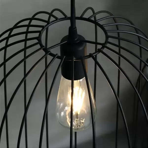 Lampe sur Pied au Design Cage avec Rayures Verticales – Élégance et Style Contemporain
