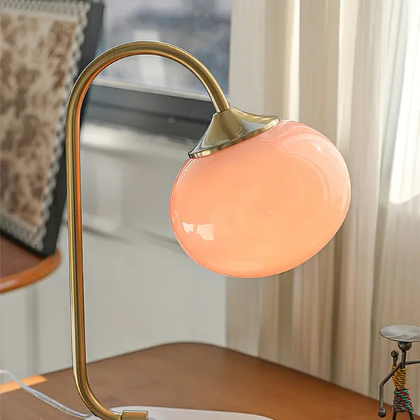 Lampe de Table Marshmallow - Design Moderne en Métal et Verre avec Éclairage Doux