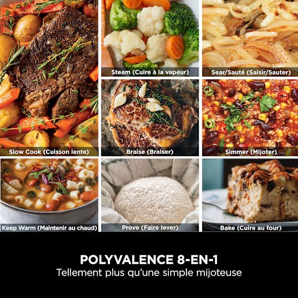 Foodi PossibleCooker - Multicuiseur et Mijoteuse numérique 8-en-1