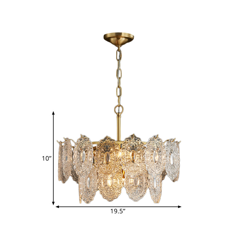 Lustre Cristal 5/7 Têtes – Élégance et Luxe avec Détails Enrichis