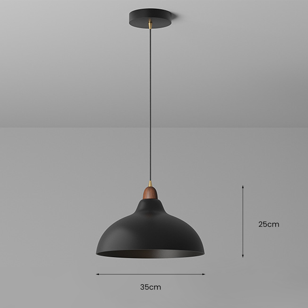 Lampe Suspendue Design en Bois et Métal - Élégance Scandinave, Variété de Couleurs