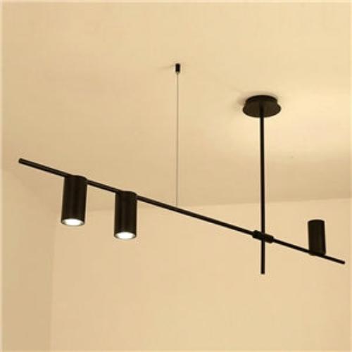Chandelier Minimaliste Noir – Design Élégant et Moderne en Métal et Aluminium