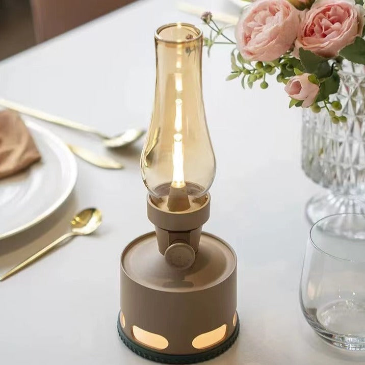 Lampe Vintage LED – Lampe à pétrole rétro avec technologie LED moderne