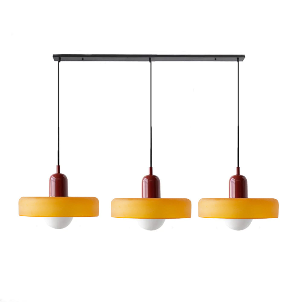 Suspension Simple Bauhaus en Verre – Design Élégant pour Cuisine, Salle à Manger et Salon