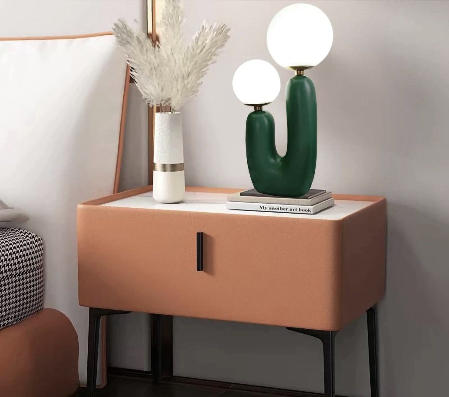 Lampe de Table Moderne Cactus – Éclairage Créatif et Élégant avec Globes en Verre