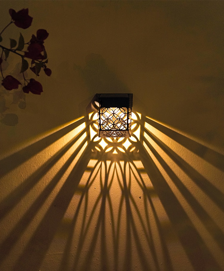 Lampe Murale LED Extérieure – Lanterne Décorative Solaire pour Jardin et Allée