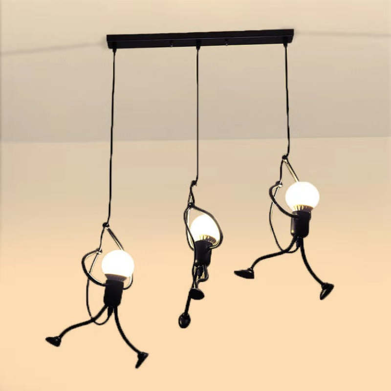 Lampe Suspendue Retro Iron Man - Design Humoristique et Élégant