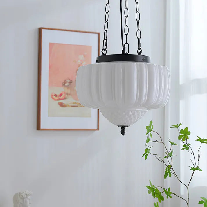 Suspension Minimaliste Blanche Moderne – Élégance Contemporaine