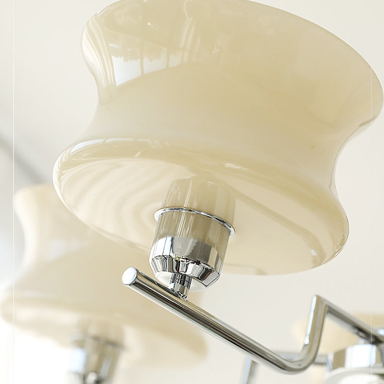 Suspension Vintage en Or Naturel - Lustre Élégant en Métal et Verre