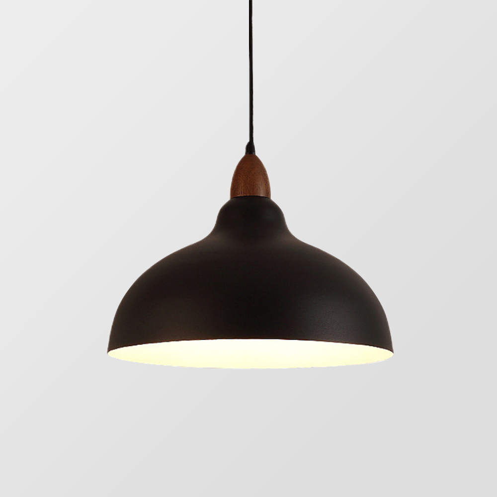 Lampe Suspendue Design en Bois et Métal - Élégance Scandinave, Variété de Couleurs