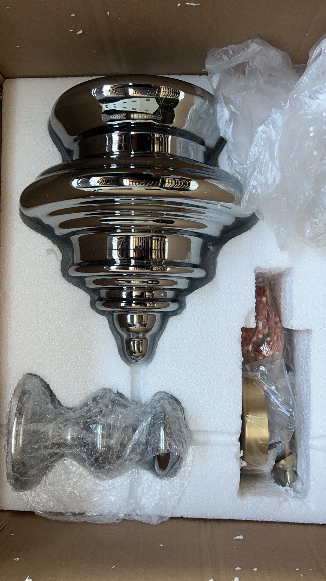 Suspension Moderne en Verre et Laiton – Éclairage Élégant pour Salon et Cuisine