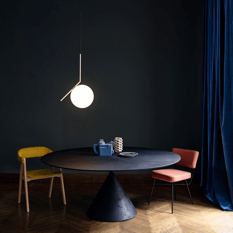 Suspension Élégante Drop – Lampe Pendentif Design Moderne en Métal avec Abat-jour en Verre