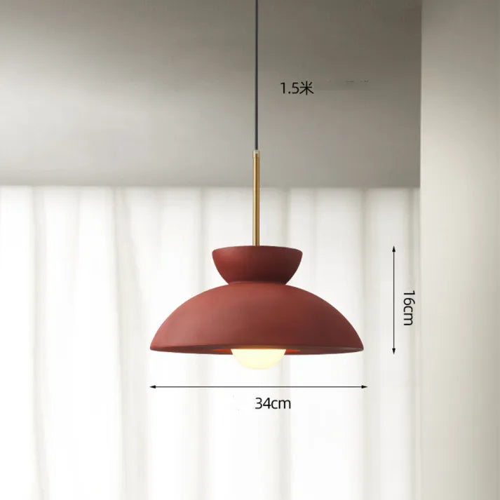 Lampe Pendante Nordic Simple Augustus – Design Minimaliste en Métal et Résine