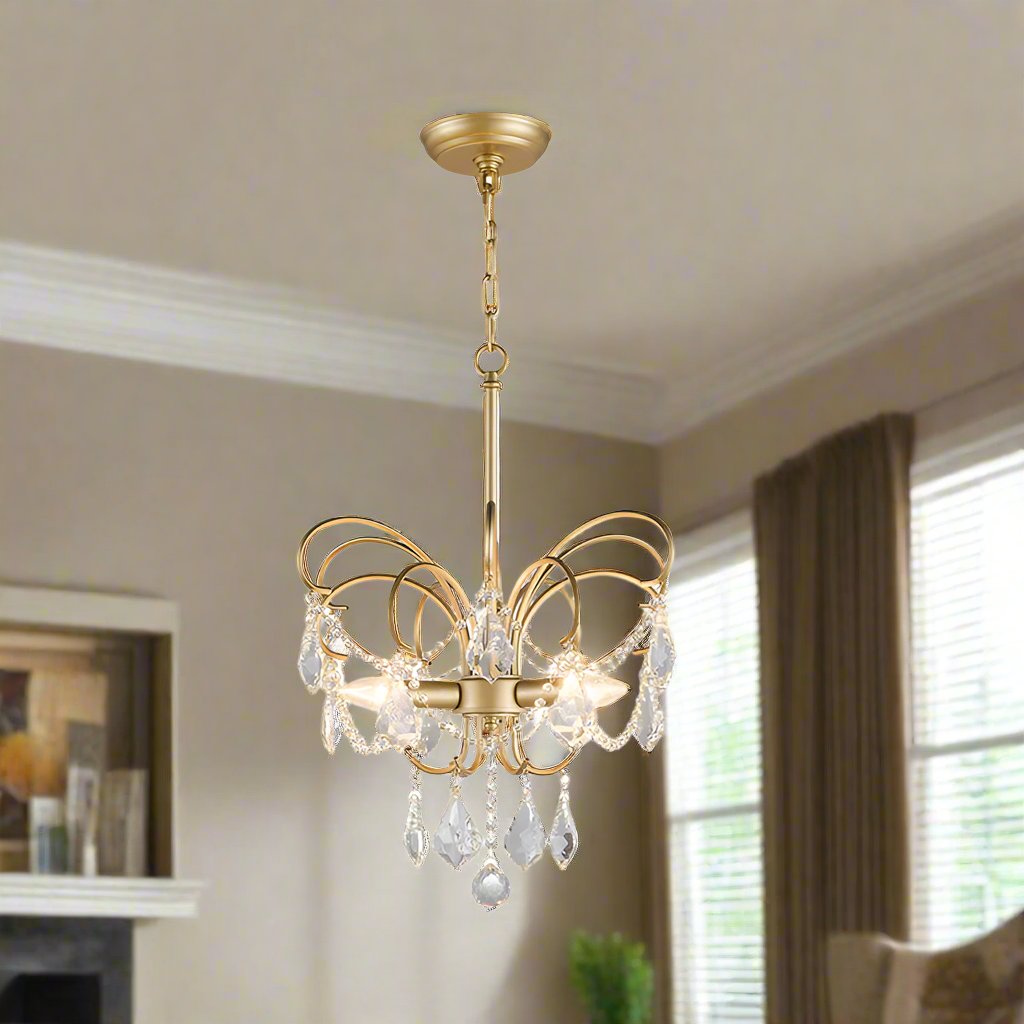 Chandelier Papillon pour Salon – Élégance Unique et Raffinée
