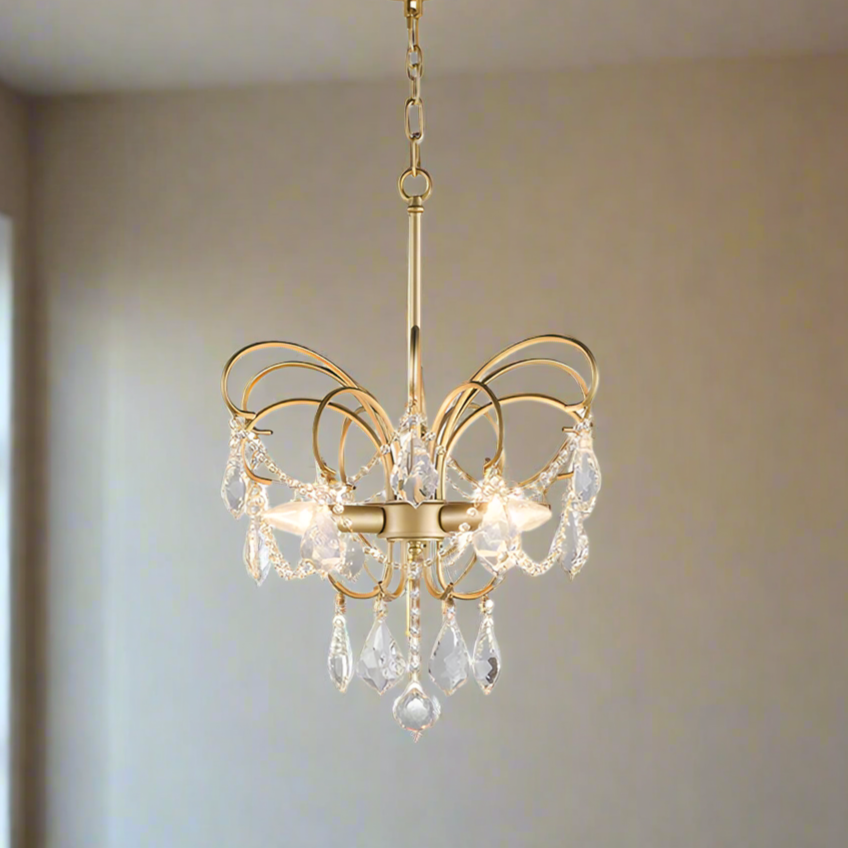 Chandelier Papillon pour Salon – Élégance Unique et Raffinée
