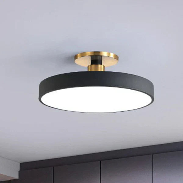 Plafonnier LED Rond au Design Minimaliste - Éclairage Moderne et Élégant pour Chambre