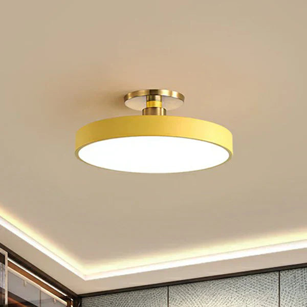 Plafonnier LED Rond au Design Minimaliste - Éclairage Moderne et Élégant pour Chambre