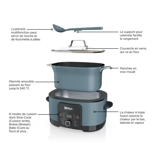 Foodi PossibleCooker - Multicuiseur et Mijoteuse numérique 8-en-1