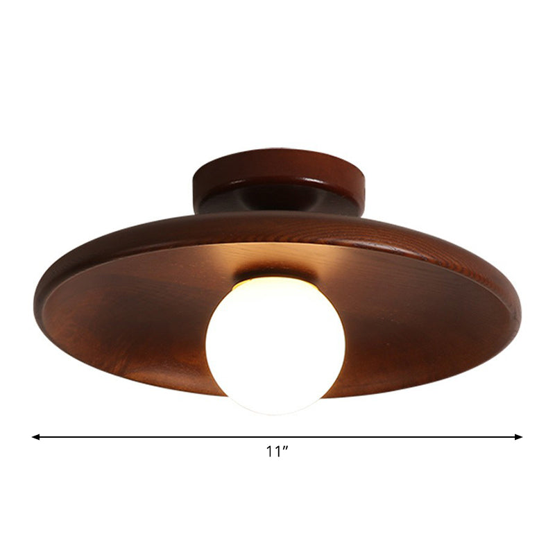 Plafonnier Moderne en Bois – Éclairage LED Minimaliste pour Salon et Bureau