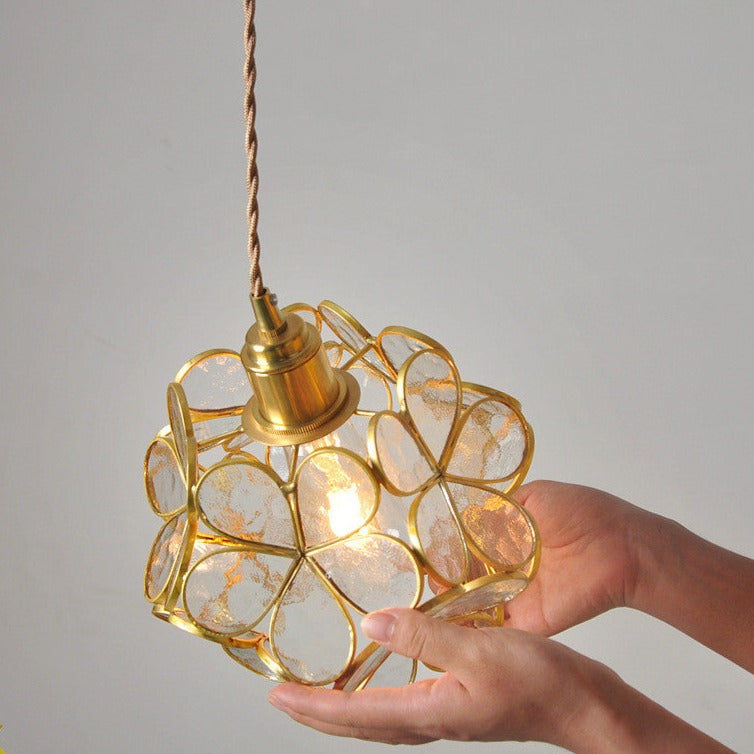 Suspension Pétale en Verre - Élégance Moderne et Design Vintage pour Votre Intérieur