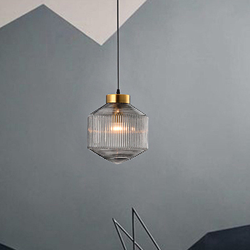 Suspension Moderne Drum en Verre - Éclairage Élégant et Raffiné pour Salon et Salle à Manger