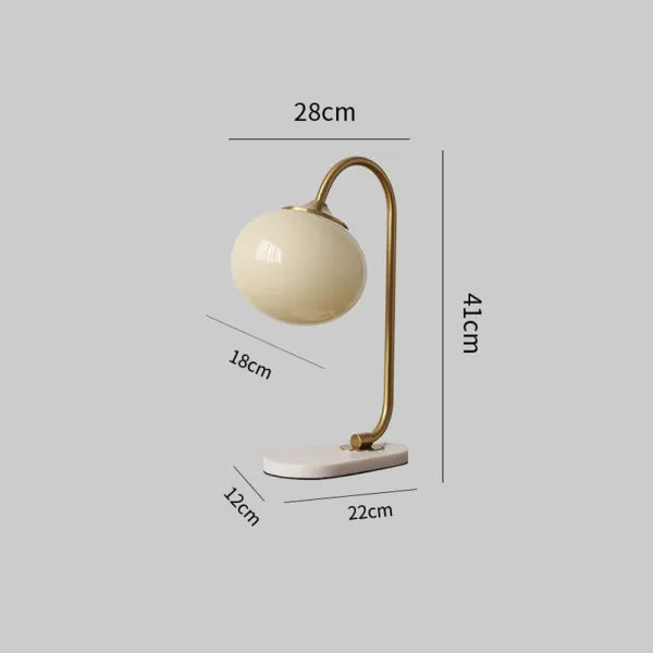 Lampe de Table Marshmallow - Design Moderne en Métal et Verre avec Éclairage Doux