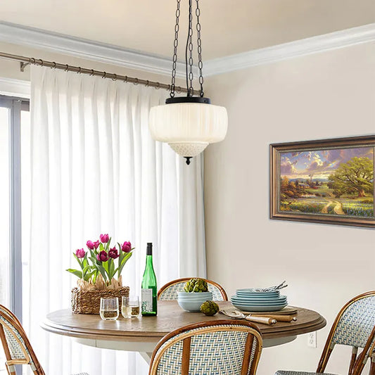 Suspension Minimaliste Blanche Moderne – Élégance Contemporaine