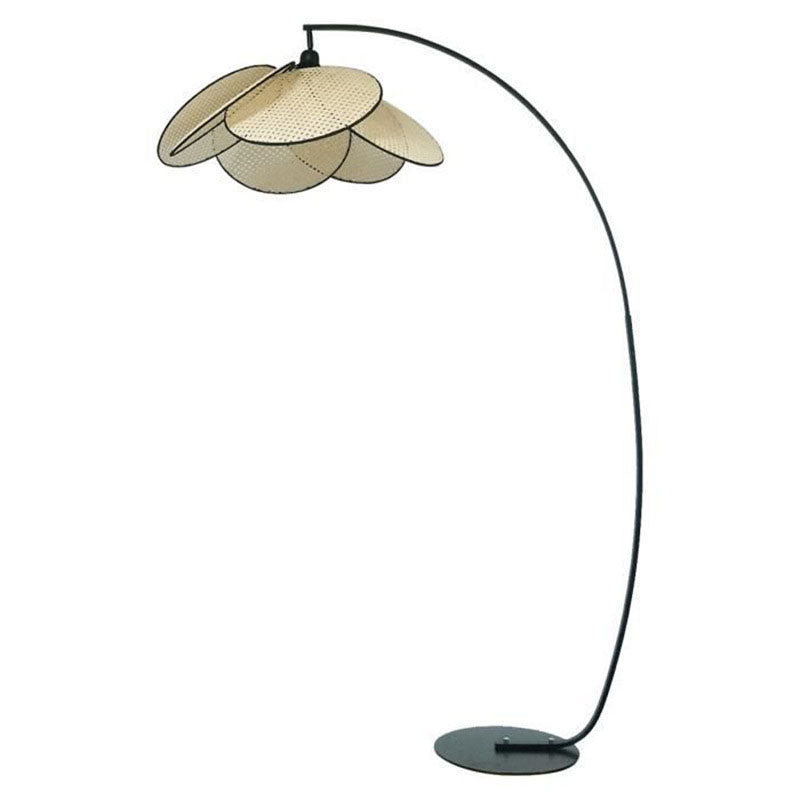 Lampe sur Pied en Rattan - Élégance Naturelle et Design Moderne