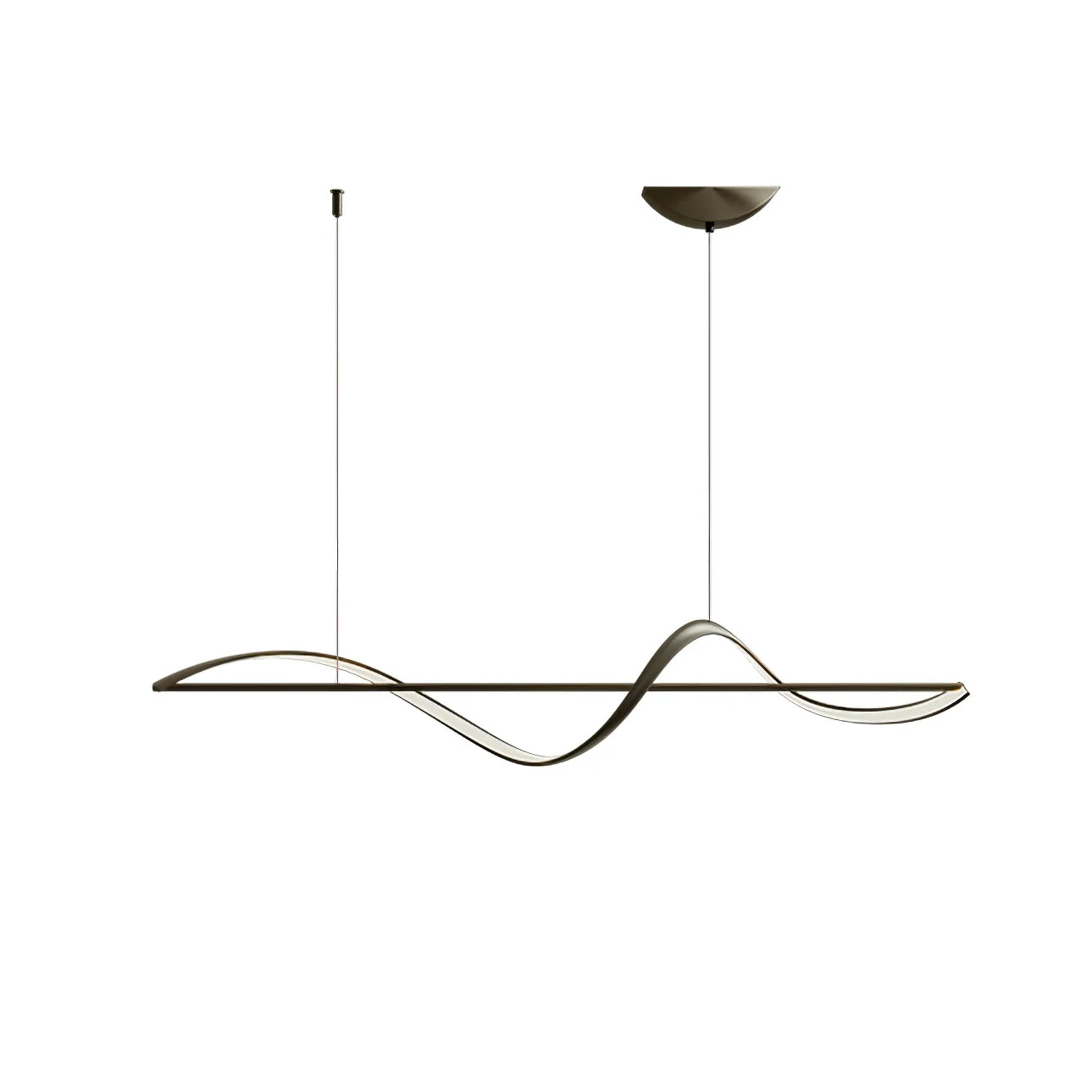 Suspension Whisper Linear - Lampe Moderne en Métal et Acrylique avec LED Intégrée