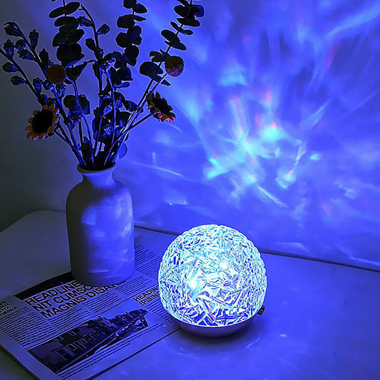 Lampe Relaxante LumaZen – Lumière d’Ambiance Apaisante, Effet Vagues et Couleurs pour Sommeil et Sérénité