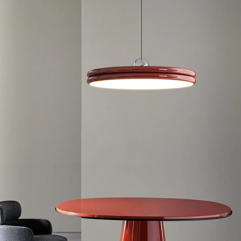 Suspension Moderne LED avec Dimmable et Longueur de Câble Ajustable - Lampe Pendante en Métal et Acrylique