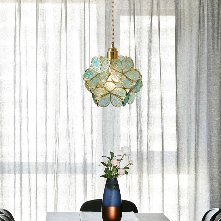 Suspension Pétale en Verre - Élégance Moderne et Design Vintage pour Votre Intérieur