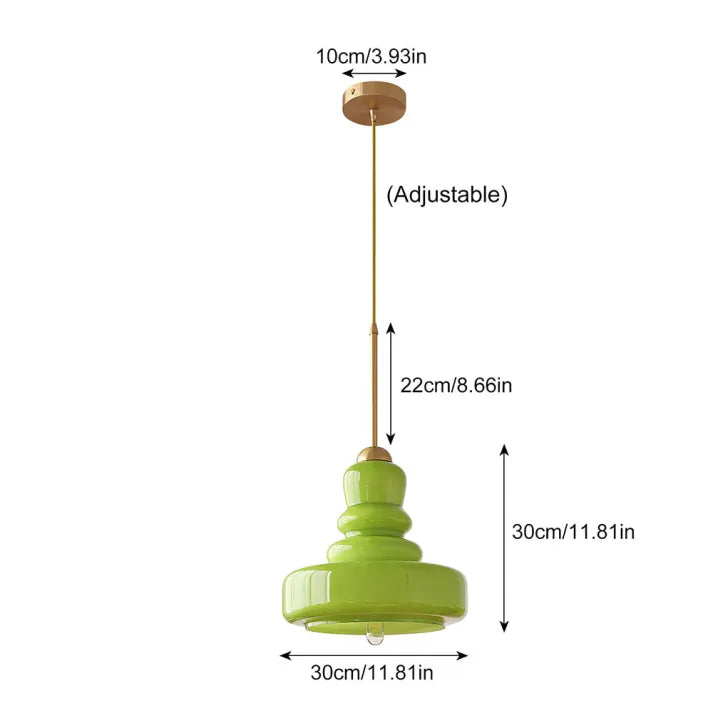 Lampe Pendante Bauhaus Kürbis en Verre - Design Élégant avec Détails en Laiton ou Fer